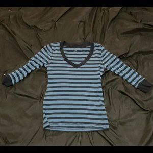 mall goth striped long sleeve tee